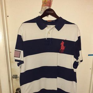 Polo RL Vintage Big Pony and USA Flag Polo XXL